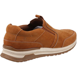 ) Hush Puppies Cole Leather Men's Tan Loafers - Brown, 11 (Adults'