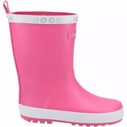 , Pink) Senior Prestbury Pink Kids Cleated Sole Wellingtons - 10.5 (Children's