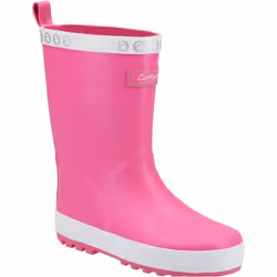, Pink) Senior Prestbury Pink Kids Cleated Sole Wellingtons - 13 (Children's