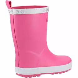 , Pink) Senior Prestbury Pink Kids Cleated Sole Wellingtons - 13 (Children's