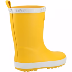 , Yellow) Junior Prestbury Yellow Childrens Bright Wellingtons - 7 (Children's