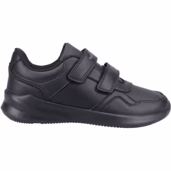 ) Hush Puppies Marling Easy Senior Polyurethane Black Shoes - Black, 4 (Adults'