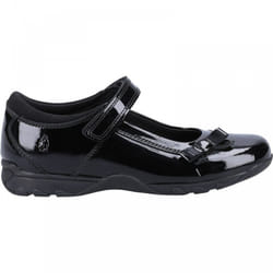 , Black) CARRIE SCHOOL SHOE JNR Black Girls Rip-Tape School Shoes - 12.5 (Children's