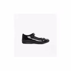 Hush Puppies CARRIE Girls School Shoes Black - UK 4, Black