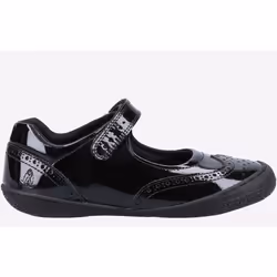 Hush Puppies Rina Girls School Shoe Patent Junior - 3
