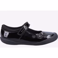 Hush Puppies Rosanna Patent School Shoes Junior - 4