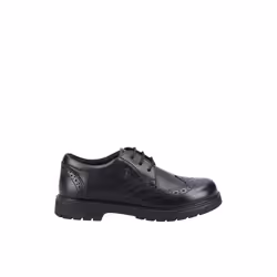 Hush Puppies SALLY 2 Girls Leather School Shoes Black - UK 7, Black
