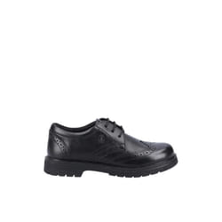 Hush Puppies SALLY 2 Girls Leather School Shoes Black - UK 8, Black