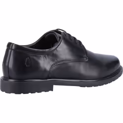 ) Hush Puppies Verity Slip On Leather Women's Black Brogues Shoes - Black, 3 (Adults'