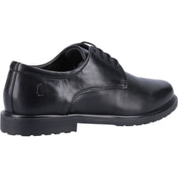 ) Hush Puppies Verity Slip On Leather Women's Black Brogues Shoes - Black, 3 (Adults'