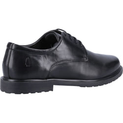 ) Hush Puppies Verity Slip On Leather Women's Black Brogues Shoes - Black, 8 (Adults'