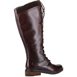 ) Hush Puppies Rudy Leather And Suede Women's Brown Boots - Brown, 4 (Adults'