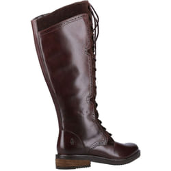 ) Hush Puppies Rudy Leather And Suede Women's Brown Boots - Brown, 7 (Adults'