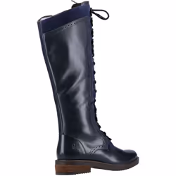 ) Hush Puppies Rudy Leather And Suede Women's Navy Boots - Blue, 3 (Adults'