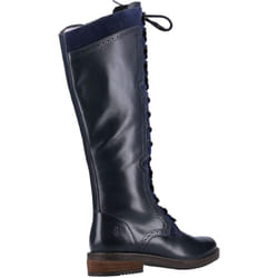 ) Hush Puppies Rudy Leather And Suede Women's Navy Boots - Blue, 3 (Adults'