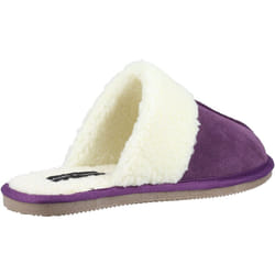 ) Hush Puppies Arianna Suede Women's Purple Slippers - Purple, 3 (Adults'