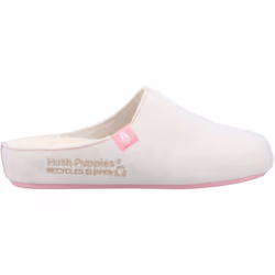 ) Hush Puppies The Good 90% Recycled RPET Polyester Women's Beige Slippers - Brown, 4 (Adults'