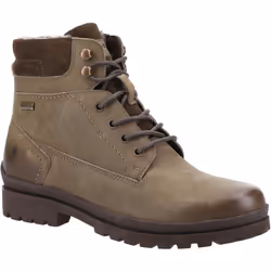 ) Hush Puppies Annay Leather Women's Khaki Boots - Brown, 3 (Adults'