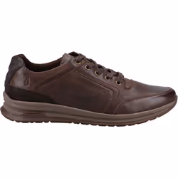) Hush Puppies Joseph Leather Men's Brown Leather Lace-Up Shoes - Brown, 11 (Adults'