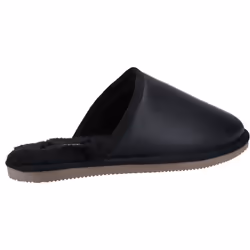 ) Hush Puppies Coady Suede Men's Black Slippers - Black, 6 (Adults'
