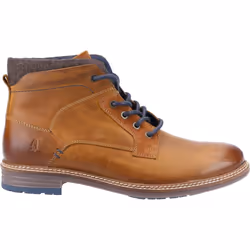 ) Hush Puppies Joel Leather Men's Camel Boots - Brown, 7 (Adults'