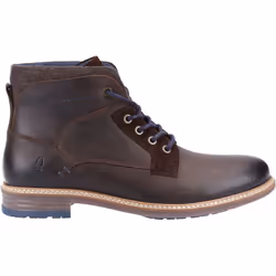 ) Hush Puppies Joel Leather Men's Brown Boots - Brown, 7 (Adults'