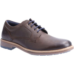 ) Hush Puppies Julian Leather Men's Brown Lace-Up Shoes - Brown, 7 (Adults'