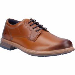 ) Hush Puppies Julian Leather Men's Tan Lace-Up Shoes - Brown, 12 (Adults'