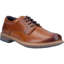 ) Hush Puppies Julian Leather Men's Tan Lace-Up Shoes - Brown, 12 (Adults'