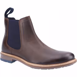 ) Justin | Brown | Mens Chelsea Boots - 9 (Adults'