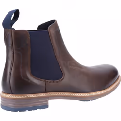 ) Justin | Brown | Mens Chelsea Boots - 9 (Adults'