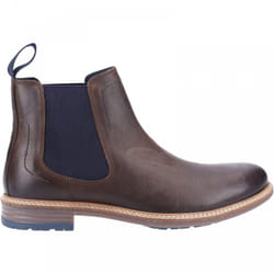 ) Justin | Brown | Mens Chelsea Boots - 12 (Adults'
