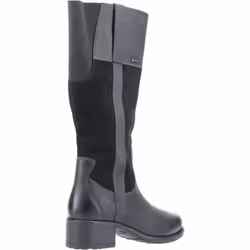 ) Hush Puppies Samara Leather Women's Black Boots - Black, 3 (Adults'
