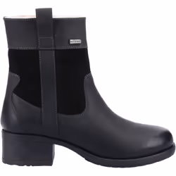 ) Hush Puppies Saskia Leather Women's Black Boots - Black, 3 (Adults'