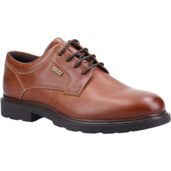 ) Hush Puppies Pearce Leather Men's Tan Lace-Up Shoes - Brown, 10 (Adults'