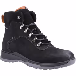 ) Hush Puppies Paul Leather Men's Black Nubuck Boots - Black, 7 (Adults'