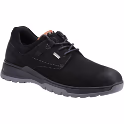 ) Hush Puppies Pele Leather Men's Black Nubuck Lace-Up Shoes - Black, 9 (Adults'
