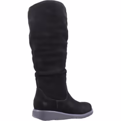 ) Hush Puppies Lucinda Suede Women's Black Boots - Black, 4 (Adults'