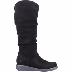 ) Hush Puppies Lucinda Suede Women's Black Boots - Black, 6 (Adults'