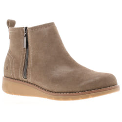 ) Hush Puppies Womens Boots Ankle Libby Suede Leather Zip taupe UK Size - Beige, 3 (Adults'