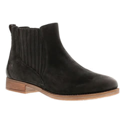 ) Hush Puppies Womens Boots Ankle Edith Leather Slip On black UK Size - Black, 4 (Adults'