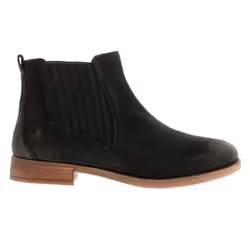 ) Hush Puppies Womens Boots Ankle Edith Leather Slip On black UK Size - Black, 4 (Adults'
