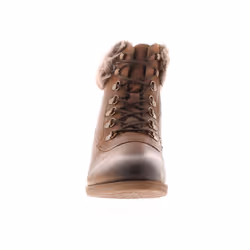 ) Hush Puppies Womens Boots Ankle  Effie Leather Zip brown UK Size - Brown, 4 (Adults'
