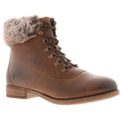 ) Hush Puppies Womens Boots Ankle  Effie Leather Zip brown UK Size - Brown, 5 (Adults'