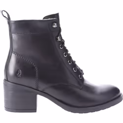 ) Hush Puppies Harriet Leather Women's Black Boots - Black, 4 (Adults'