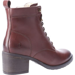 ) Hush Puppies Harriet Leather Women's Brown Boots - Brown, 5 (Adults'