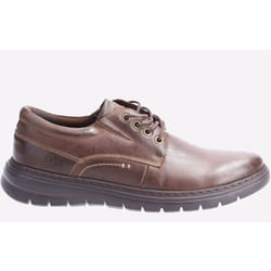 Hush Puppies Triton Leather Shoe Mens Brown - 6