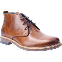 ) Hush Puppies Jonas Chukka Leather Men's Tan Boots - Brown, 8 (Adults'