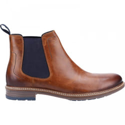 ) Justin | Tan | Mens Chelsea Boots - 7 (Adults'