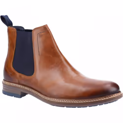 ) Justin | Tan | Mens Chelsea Boots - 8 (Adults'